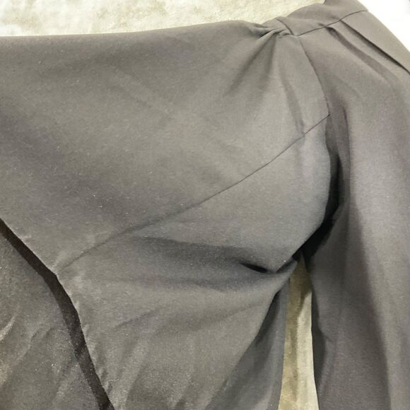 George H Lilley Graduation Choir Regalia robe sz. 56/2XL Black Gown open front - Picture 2 of 12